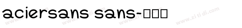 aciersans sans字体转换